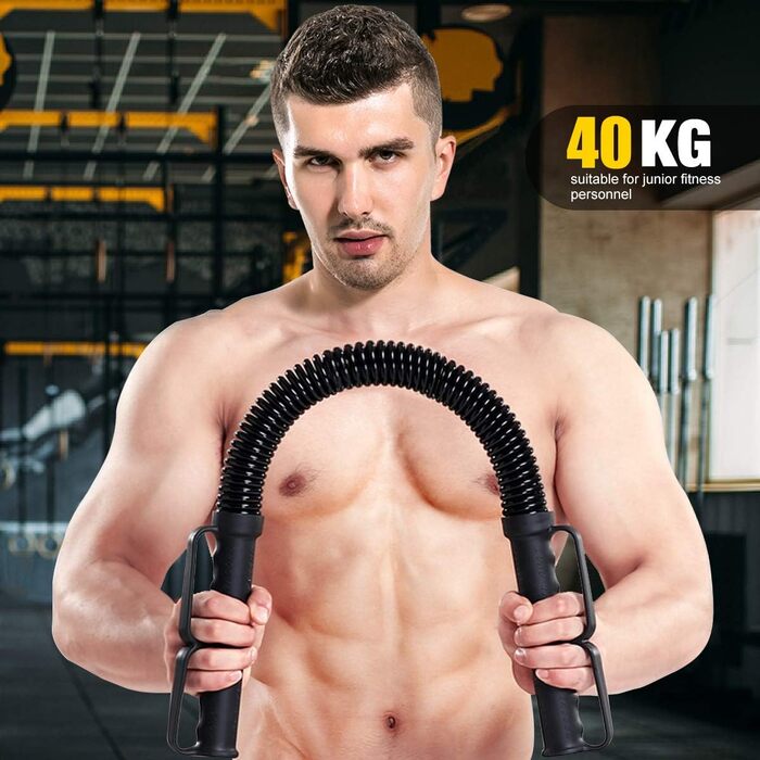 Profi Königsfeder Biegehantel Power Twister 3-в-1, регульований еспандер 30/40/50 кг для тренування рук, плечей і грудей, силовий тренажер для верхньої частини тіла