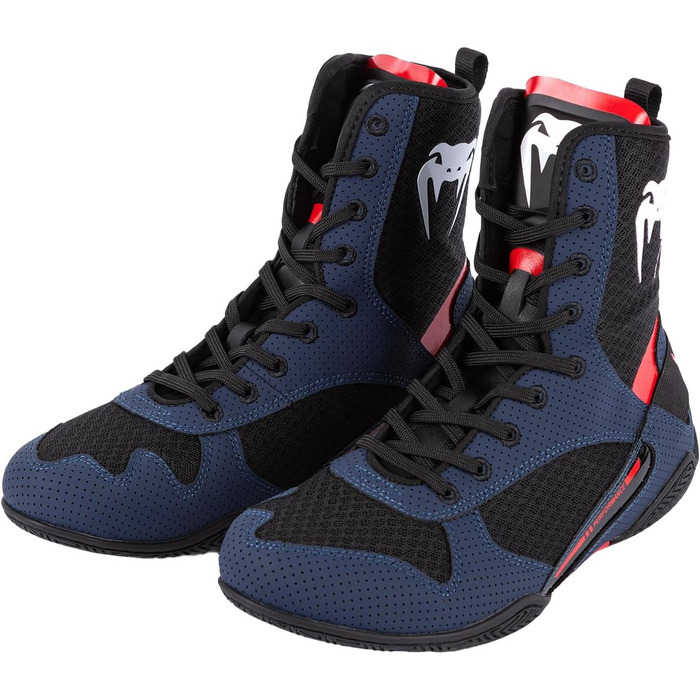 Боксерські черевики Venum Elite Unisex, 48 EU, темно-синій, чорний, червоний