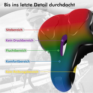 Зручний велосипедне сідло City для міста, чоловічий/жіночий, з Memory Foam, ергономічний, широкий, з інструментом