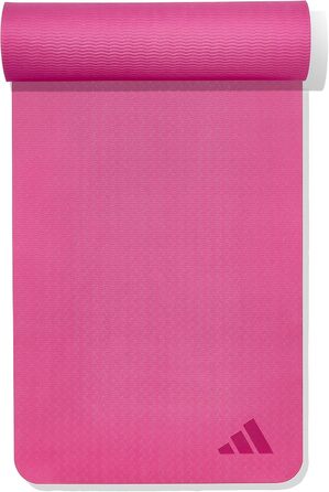 Килимок для йоги та пілатеса adidas Premium Yogamatte, 5 мм, протиковзкий, без ПВХ, колір Preloved Fuchsia