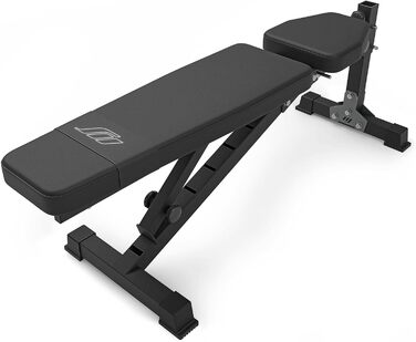 Регульована лавка для жиму Marbo Sport MS-L114, складна, чорна, виробництво ЄС