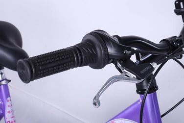 Дитячий велосипед Talson 24 дюйми, 21 швидкість, лілово-білий, з освітленням за стандартом STVO