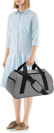 Спортивна та дорожня сумка reisenthel activitybag Twist Silver, водовідштовхувальна, функціональна, з плечовим ременем і ручками, сучасний дизайн