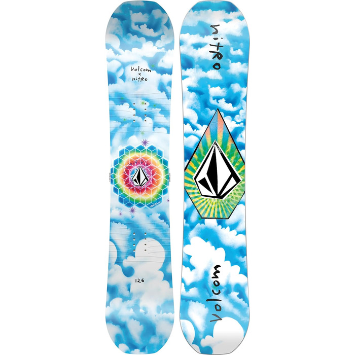 Сноуборд Nitro Ripper Kids X Volcom B 126 см, унісекс, мультиколор, для дітей та підлітків
