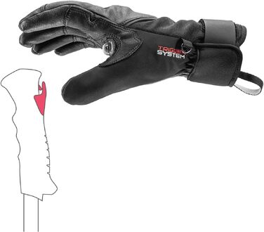 Гірськолижні рукавички LEKI Pegas Lite 3D з системою Trigger 3D та мембраною Soft-TEX, чорні, розмір 11.0