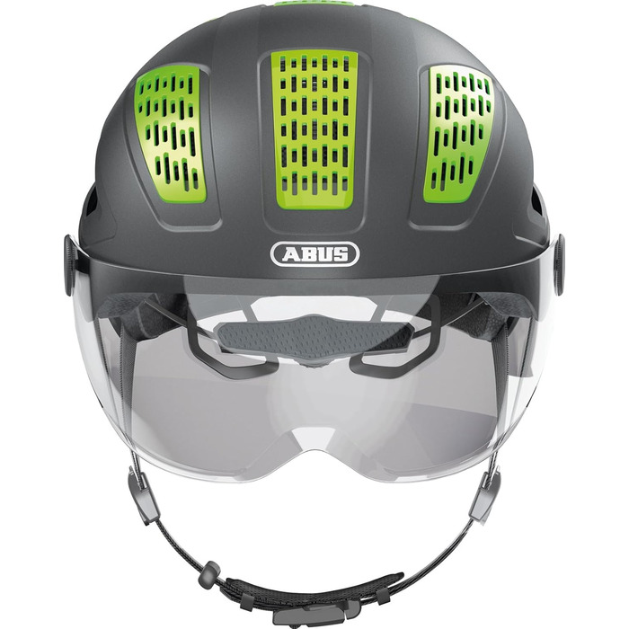 Велошолом ABUS Hyban 2.0 ACE з візором, світлом і ABS-оболонкою для чоловіків і жінок