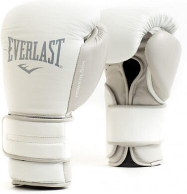 Боксерські рукавички Everlast Powerlock 2, 16oz, унісекс, для тренувань, білі
