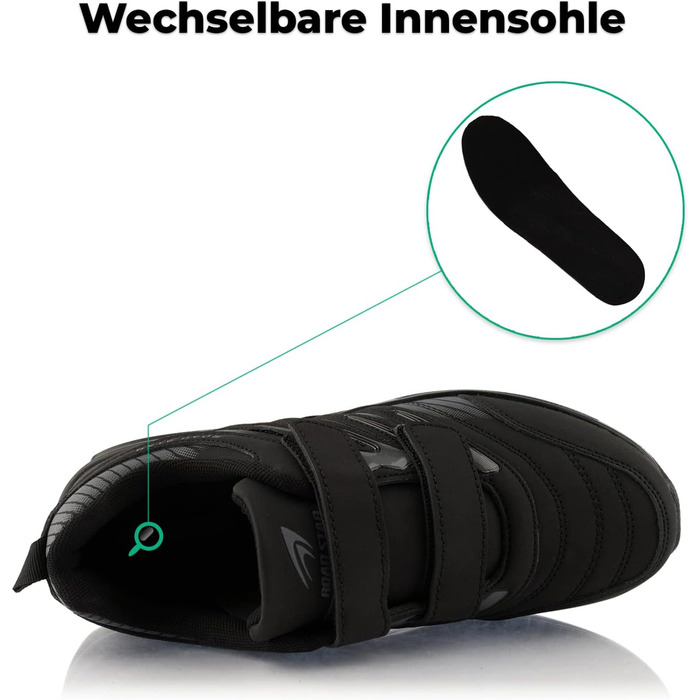 Кросівки для бігу жіночі та чоловічі з амортизацією, спортивні, легкі, чорні, 45 EU