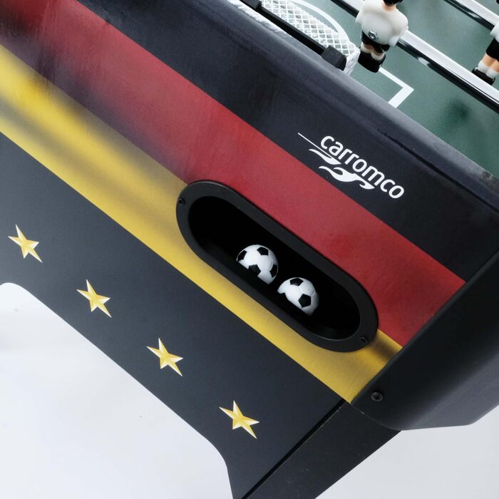 Настільний футбол Carromco Deutschland-XT для дітей від 9 років, футбольний стіл із м'ячами, обмежена серія EM 2024