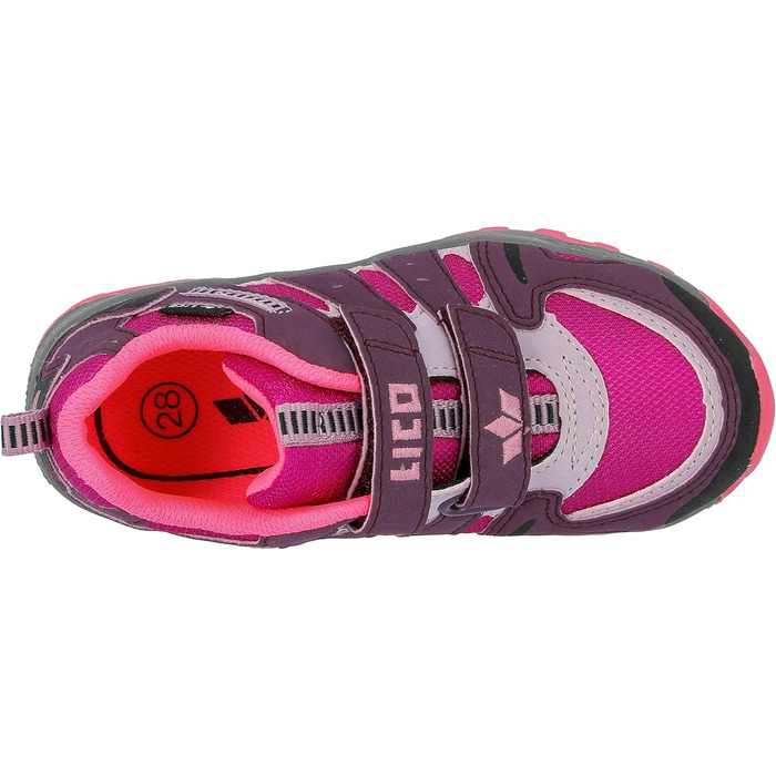 Дитячі трекінгові черевики Lico Fremont для хлопчиків та дівчаток, 31 EU, Бордо-рожевий