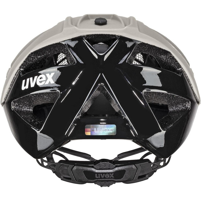 Велошолом Uvex Quatro CC для MTB, жіночий та чоловічий, індивідуальне регулювання розміру, покращена вентиляція, колір коричнево-чорний, 52-57 см