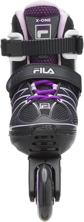 Роликові ковзани Fila X-one Girl - чорний/рожевий/магента, регульовані, розміри 35-38