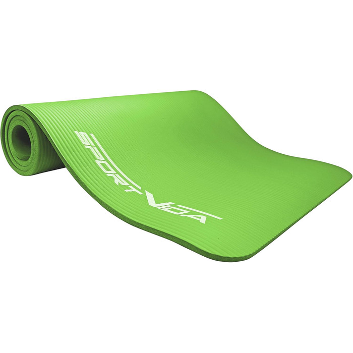 Килимок для йоги SportVida з нековзким покриттям - NBR, 180 x 60 x 1 см, для дому, з сумкою, фітнес, 6 кольорів