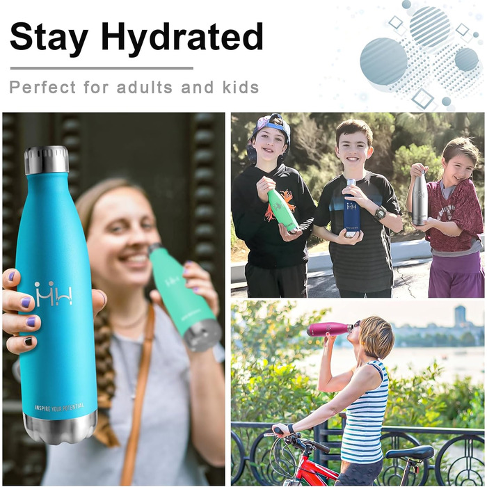 Термопляшка HoneyHolly 750 мл з нержавіючої сталі - спортивна, BPA-Free, для фітнесу, вело, з вуглекислим газом, темно-фіолетова