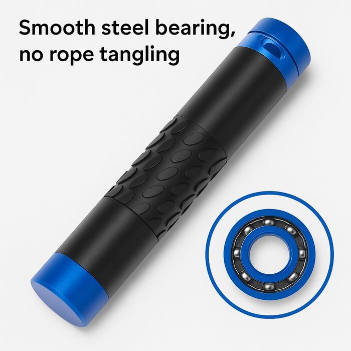 Стрибкове канат Titan з регулюванням, 3 м, з навантаженням, для CrossFit, фітнесу, боксу, MMA, тренувань у спортзалі, синій