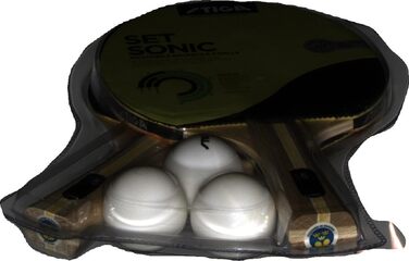 Набір для настільного тенісу STIGA Sonic: ракетка та м'ячі, червоний/чорний