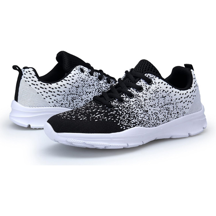 Кросівки для бігу та повсякденного носіння, чорно-білі, 35 EU