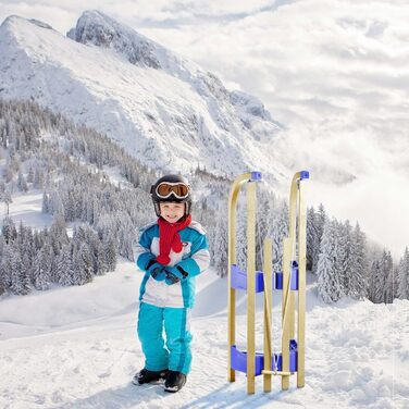 Дитячий санки на дереві Davoser Rodel 110 см, складані, з бука (модель 24/25)