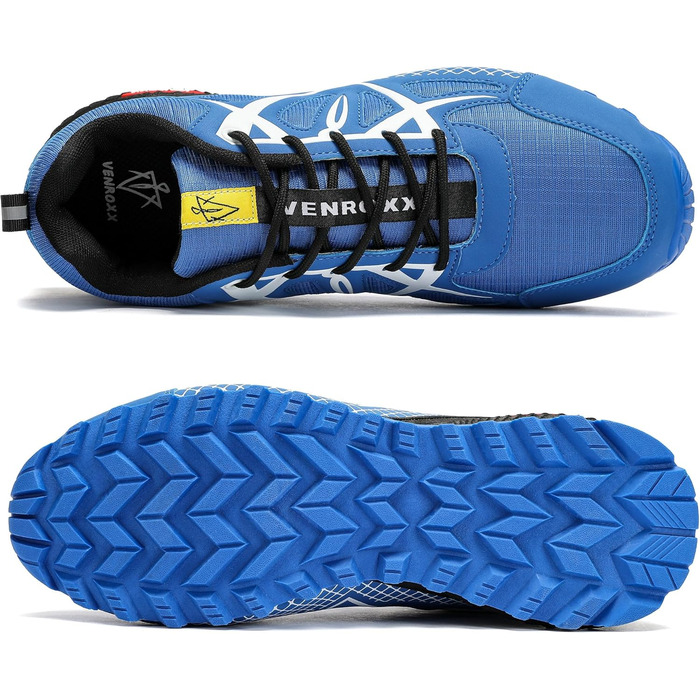 Чоловічі трекінгові кросівки для трейлраннінгу. Легкі, дихаючі, з антиковзкою підошвою. Розміри 39-48, колір блакитний.