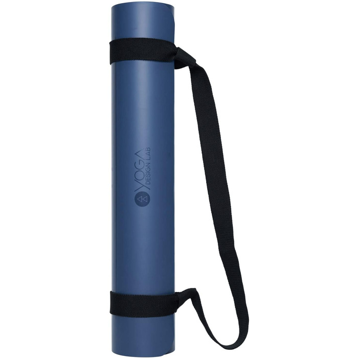 Еко-йога-мат Yoga Design Lab Infinity Diamond Align Navy 5 мм, нековзкий, з ременем для перенесення