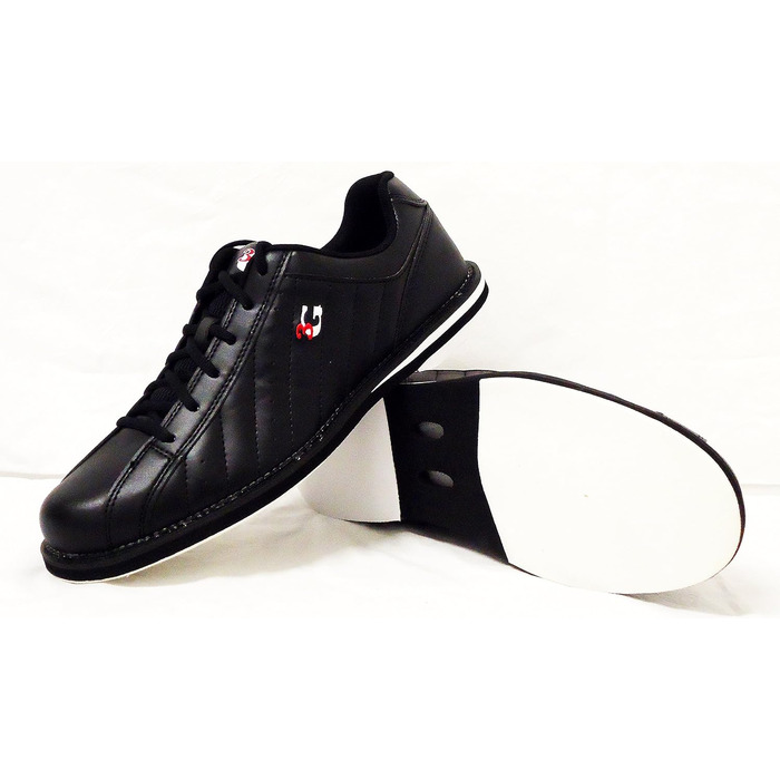 Боулінг-шльопанці 3G Kicks для жінок та чоловіків, правші та лівші, 7 кольорів, розмір 36-48, EU 39, чорний