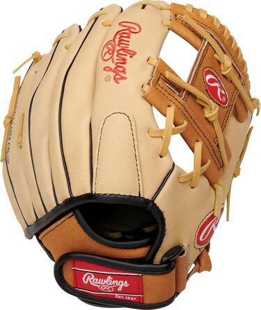 Рукавичка для бейсболу Rawlings Sure Catch T-Ball (9.5-11.5 дюймів) для дітей 6-8 років, коричнева