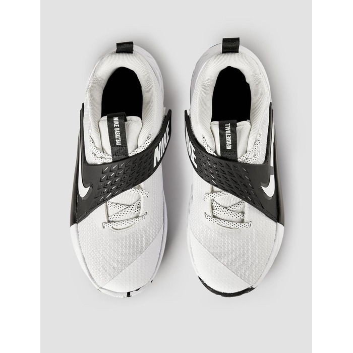 Кросівки баскетбольні Nike Team Hustle D 12 для дітей та дорослих, біло-чорні, 37.5 EU