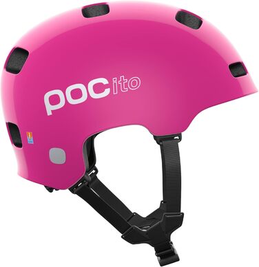 Дитячий велосипедний шолом POC POCito Crane MIPS з ротаційним захистом та флуоресцентними кольорами для підвищеної видимості
