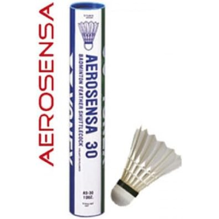 Волан для бадмінтону YONEX AeroSensa-20 Goose Feather (12 шт.) - Швидкий, Червоний