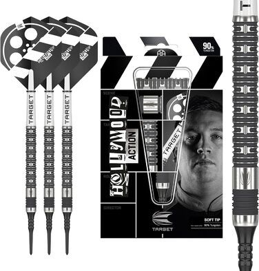Дротики Target Chris Dobey Hollywood Action 90% Softdarts, м'який накінечник