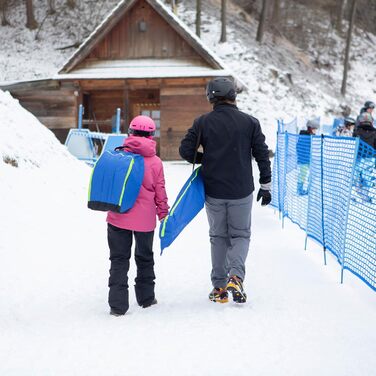 Чохол для лижних черевиків Meteor: компактна сумка для черевиків та рукавиць. Водонепроникний, легкий та міцний, ідеальний для зимових подорожей та лижного відпочинку. Сумка-рюкзак для лижних черевиків (Blue)