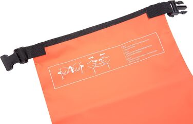 Водонепроникний мішок Cressi Dry Bag для дайвінгу, плавання, риболовлі, водних видів спорту та кемпінгу, оранжевий, 10 л