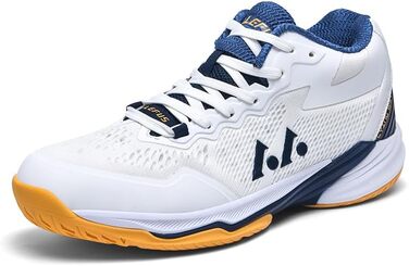 Волейбольні кросівки для чоловіків: для занять індоор, тренувань, з легкою амортизацією та антиковзкою підошвою, розміри 38-48 EU (38 EU, білий)