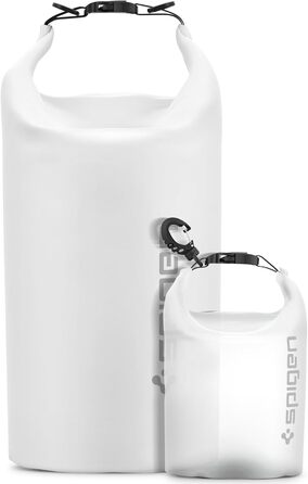 Набір водонепроникних сумок Spigen Dry Bag Set [Aqua Shield] 20L+21L для пляжу, плавання, кемпінгу, каякінгу, човнів (Snow White)