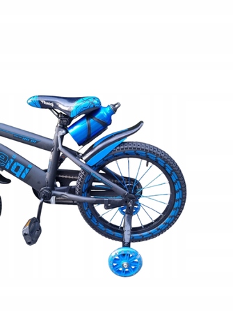 Дитячий велосипед 16 дюймів для хлопчика з кошиком, синій