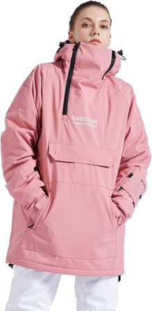 Жіночий гірськолижний костюм Bluemagic: тепла, вітронепроникна та дихаюча куртка Softshell для активного відпочинку (зелений, рожевий, XL)