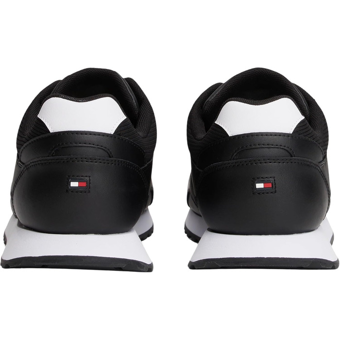 Кросівки Tommy Hilfiger Runner з екошкіри, чорно-білі, 43 EU