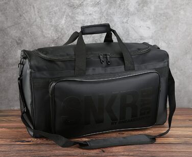 Спортивна сумка Artfilif: містка, з 3 відділеннями, для подорожей, чорна