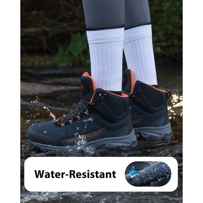 Туфлі для хайкінгу (ходьби) чоловічі/жіночі, водонепроникні, легкі, 37-46 EU, блакитні, середньої висоти