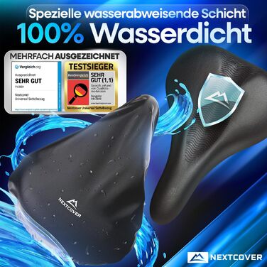 Водонепроникний чохол на сидіння велосипеда Nextcover® 2 шт. I Захист від дощу I Чорний