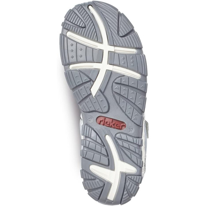 Жіночі сандалії Rieker 68879, блакитні, розмір 38 EU, вузька колодка