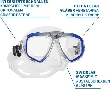 Маска для підводного плавання Scubapro Zoom EVO синя