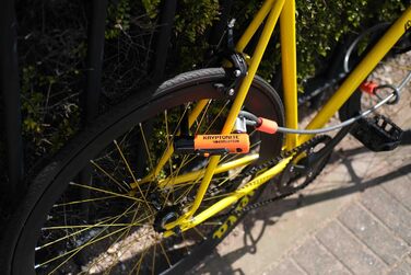 Замок велосипедний Kryptonite Evolution Standard, рівень захисту 8/10, антикрадіжний, з кріпленням та 3 ключами, 10x22 см