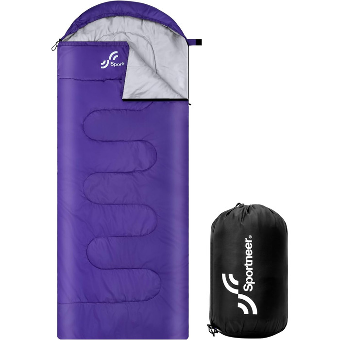 Сплячий мішок Outdoor Sportneer для дорослих та дітей - легкий спальник для кемпінгу, трекінгу та подорожей