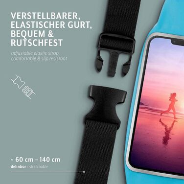 Поясна сумка для Samsung Galaxy A54 5G Handy Laufgürtel - Водонепроникний чохол для бігу, червоний (Energy)