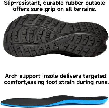 Кросівки для бігу широкі чоловічі та жіночі, зручні, дихаючі, спортивні, розміри 37-47 (37 EU, чорний)