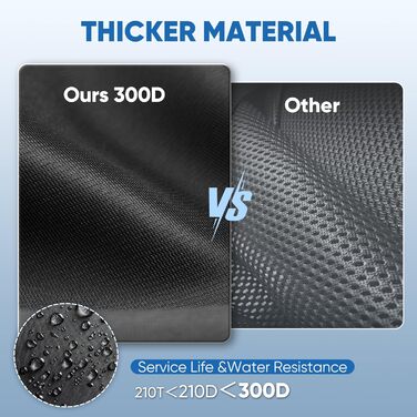 Чохол для велосипеда VARUN, водонепроникний, з анти-крадіжним отвором, чорний, розмір M