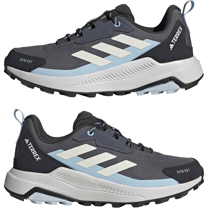 Жіночі похідні кросівки adidas Terrex Anylander RAIN.RDY, водонепроникне взуття для трекінгу, Crystal Sky Chalk White Glow Blue, розмір 39 1/3 EU