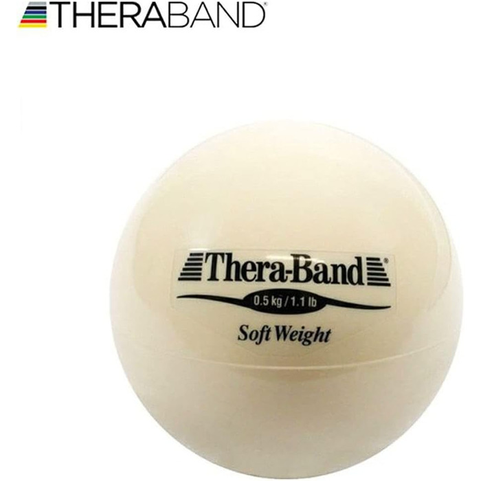 М'яч-обважнювач Theraband для силових тренувань, реабілітації, пілатесу, йоги, тренування м'язів, домашніх вправ, 11,4 см