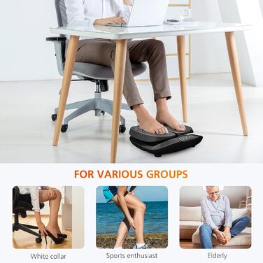 Електричний масажер для ніг Snailax Shiatsu з підігрівом та пульсацією, з пультом керування, подарунок